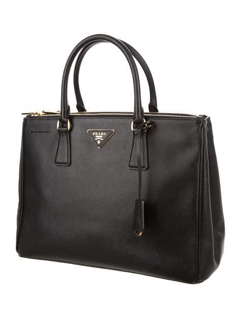 prada saffiano double zip tote|prada saffiano leather shoulder bag.